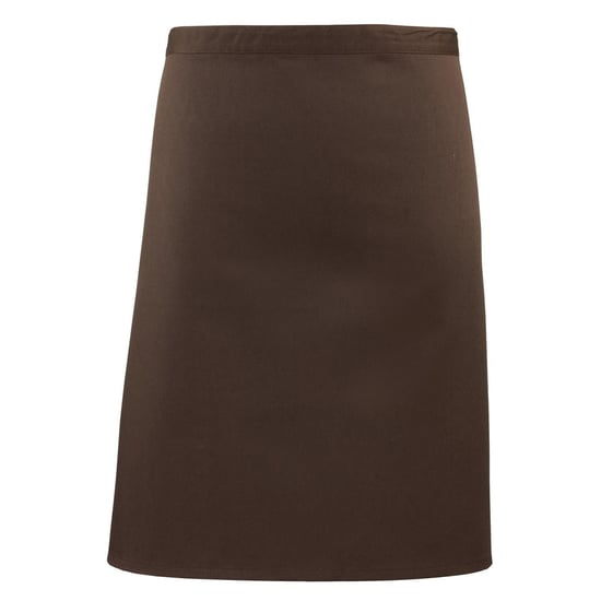 Premier Unisex Volwassenencollectie Halflang Taille Schort (Bruin) - Image 1