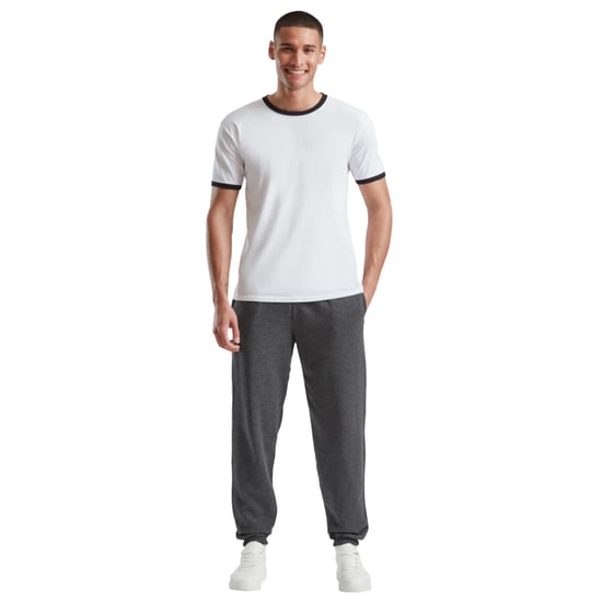 Fruit of the Loom Klassieke uniseks joggingbroek met elastische manchetten (Donkere Heide Grijs) - Image 3