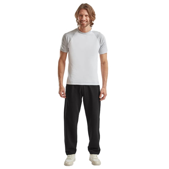 Fruit of the Loom Klassieke open zoom joggingbroek voor volwassenen (Zwart) - Image 3