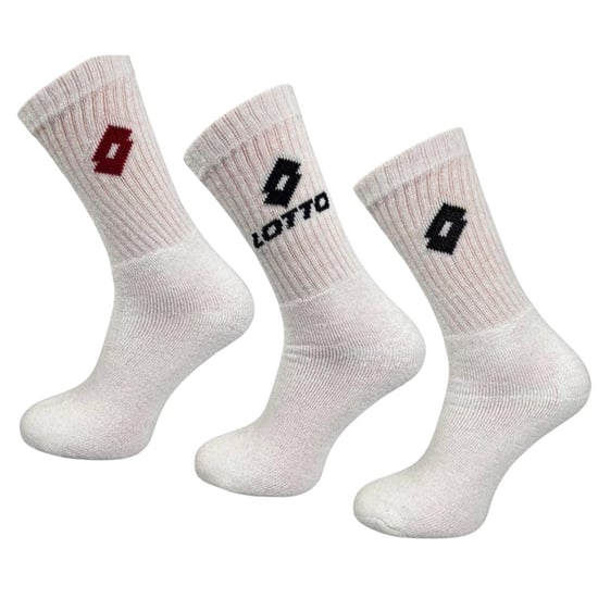 Lotto Badstof Sokken Heren (Doos van 3) (Wit) - Image 1