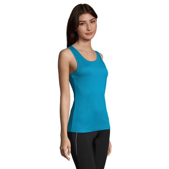 SOLS Dames/Dames Sporty Tank Top (Aqua) - Image 3