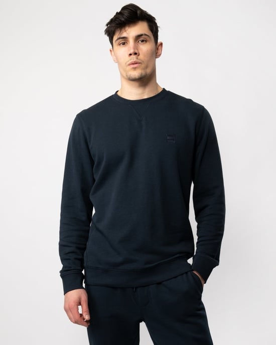 BOSS Orange Westart Heren Sweater Met Ronde Hals En Logo Patch NOS - Image 1