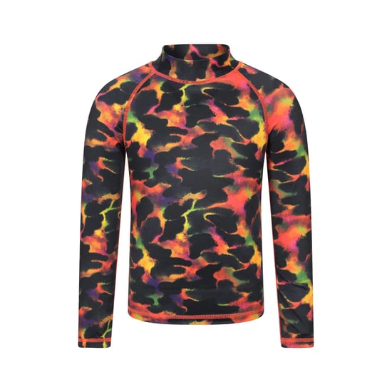 Mountain Warehouse Kinder/Kids Abstracte Rash Top met lange mouwen (Donkerrood) - Image 1