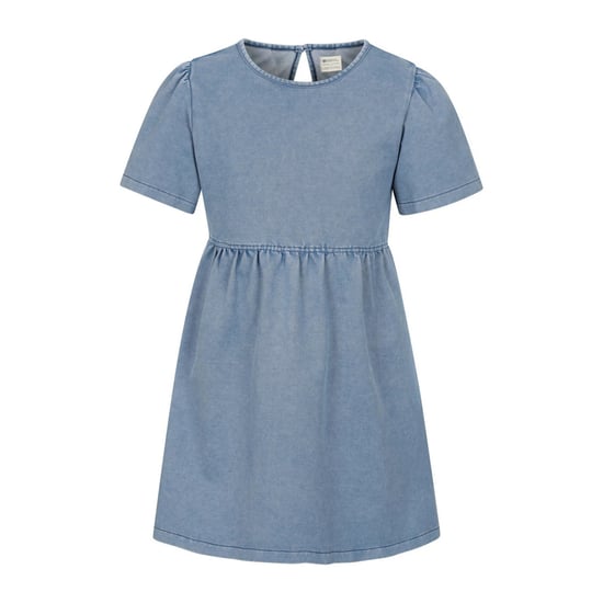 Mountain Warehouse Meisjes Elodie Effen Chambray Midi-jurk (Blauw) - Image 1
