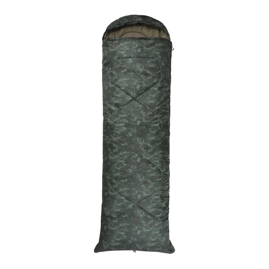 Mountain Warehouse Apex Camo Square Slaapzak voor tussenseizoen (Donkere Khaki) - Image 1