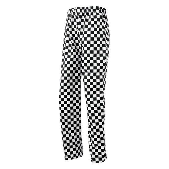 Premier Unisex Adult Essential Chef Broek (Zwart/Wit) - Image 1