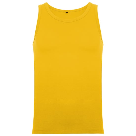 Roly Heren Texas Plain Tank Top (Goudgeel) - Image 1