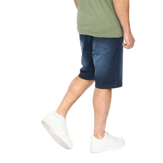 Crosshatch Heren Kamaline Denim Shorts (Donkere wasbeurt) - Image 2