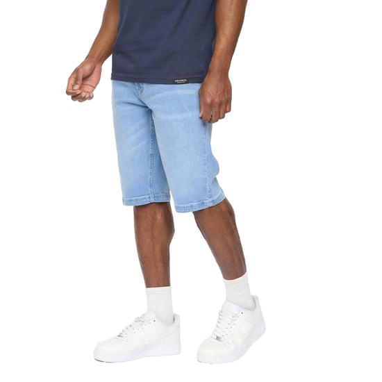 Crosshatch Heren Hammersmith Denim Shorts (Lichte Wassing) - Image 3