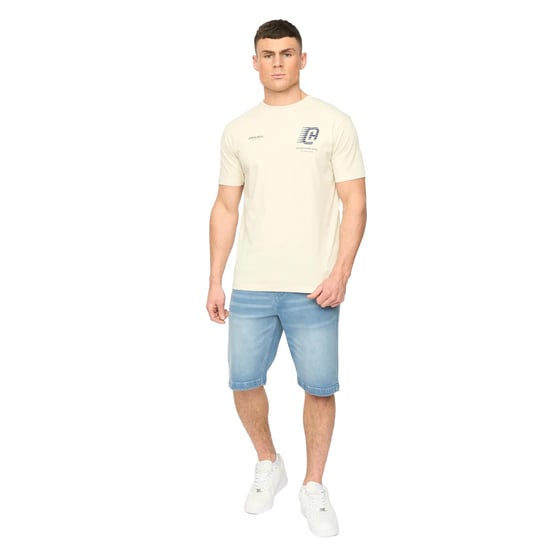 Crosshatch Heren Kamaline Denim Shorts (Lichte wasbeurt) - Image 4