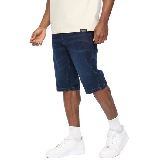 Crosshatch Heren Hammersmith Denim Shorts (Donker Was) - Image 3