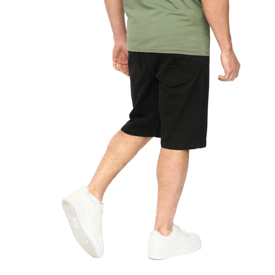 Crosshatch Heren Kamaline Denim Shorts (Zwart wassen) - Image 2