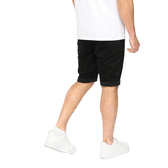 Crosshatch Heren Youlgreeve Denim Short met Riem (Zwart Gewassen) - Image 2