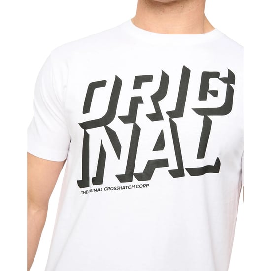 Crosshatch Mannen Protrax Katoenen T-Shirt (Wit) - Image 3