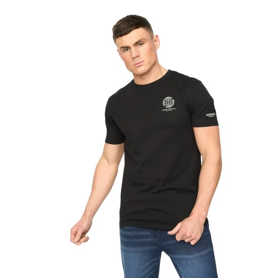 Crosshatch Heren Chittingtons T-Shirt (Zwart) - Image 1