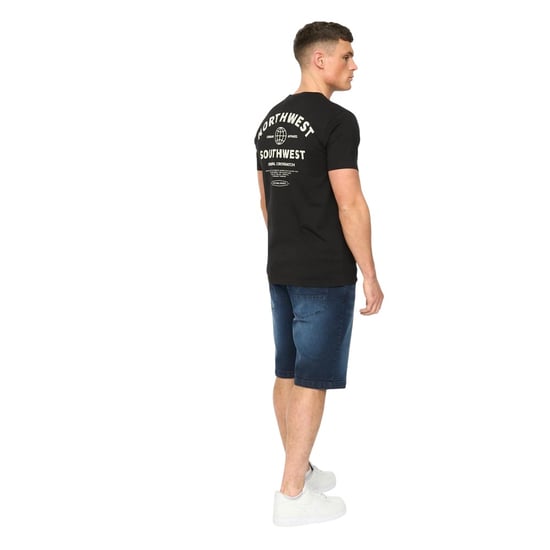 Crosshatch Heren Chittingtons T-Shirt (Zwart) - Image 2