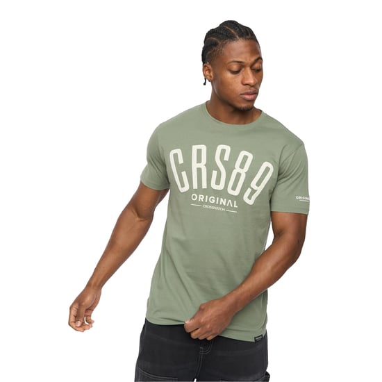 Crosshatch Heren Hallfell T-Shirt (Olijf) - Image 3