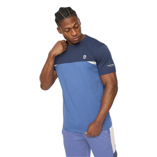 Crosshatch Heren Castlebay T-Shirt (Blauw) - Image 3