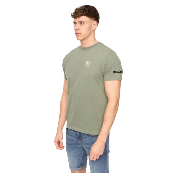 Duck and Cover Heren Lynnfold Katoenen Dagelijks T-Shirt (Olijf) - Image 3