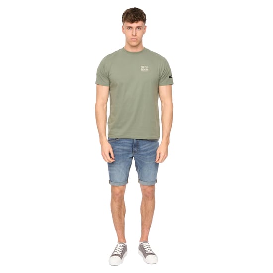 Duck and Cover Heren Lynnfold Katoenen Dagelijks T-Shirt (Olijf) - Image 4