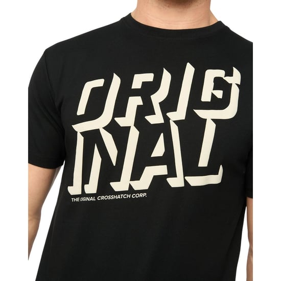 Crosshatch Mannen Protrax Katoenen T-shirt (Zwart) - Image 3