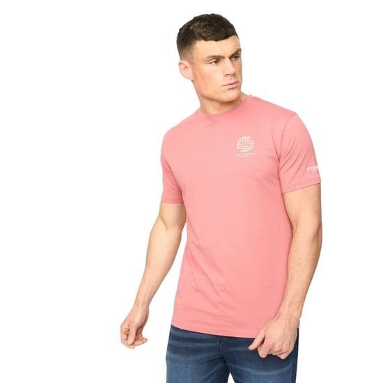 Crosshatch Heren Chittingtons T-Shirt (Roze) - Image 1