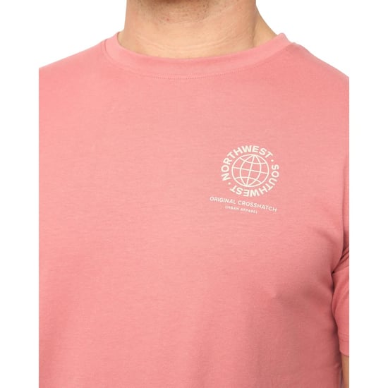 Crosshatch Heren Chittingtons T-Shirt (Roze) - Image 3