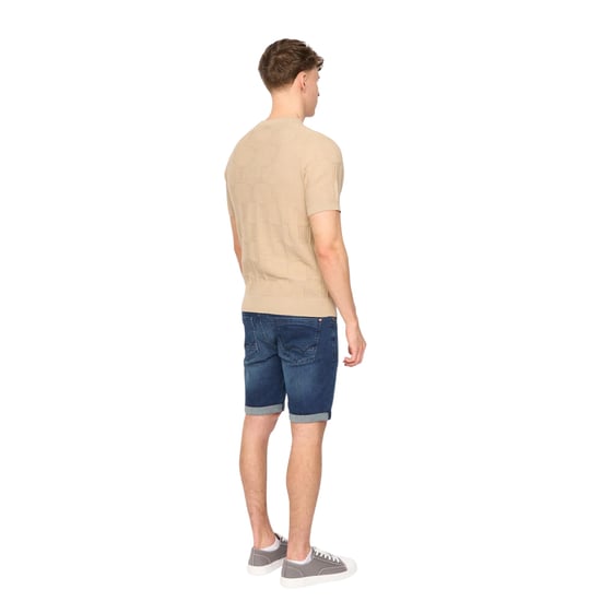 Duck and Cover Heren Littleton gebreid T-shirt (Lichte steen) - Image 2