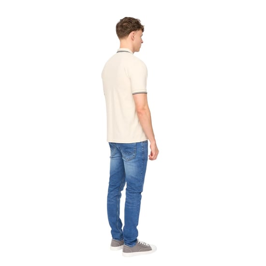 Duck and Cover Heren Wrentham Polo Shirt (Licht Steen) - Image 2