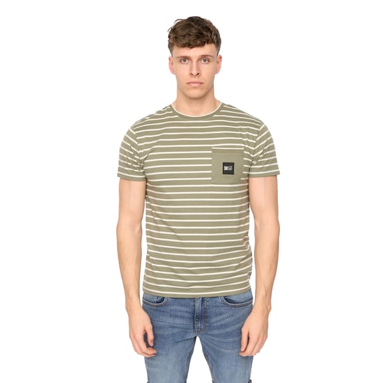 Duck and Cover Heren Danversity T-shirt (Olijf) - Image 1
