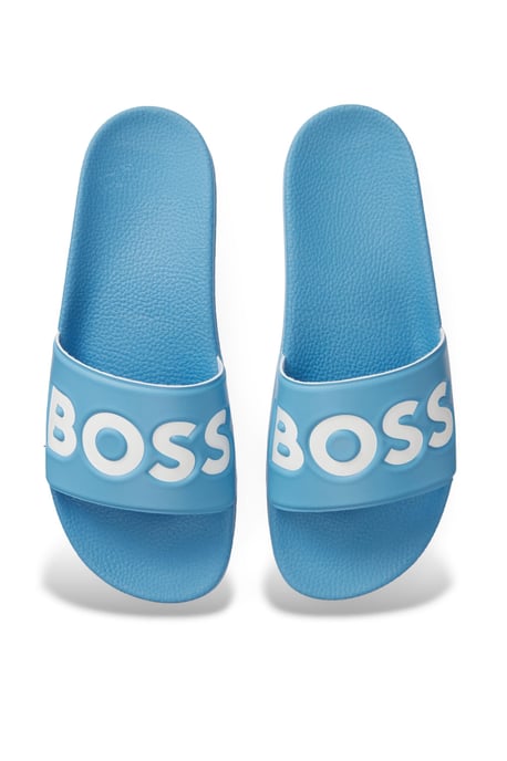 Boss Black ARYEH SLIDERS TURQUOISE AQUA - Image 3