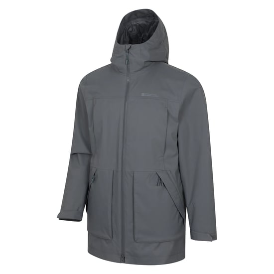 Mountain Warehouse Heren Harbour Waterdichte Jas (Grijs) - Image 3