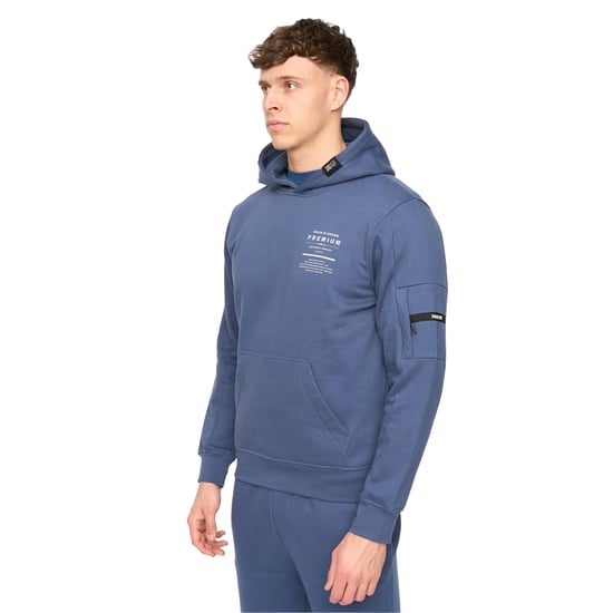 Duck and Cover Heren Rayland Katoenen Blend Hoodie (Denim Blauw) - Image 2