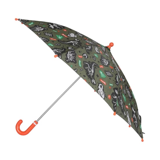 Mountain Warehouse Kinderen Dino Skelet Vouwparaplu (Donkergroen) - Image 1