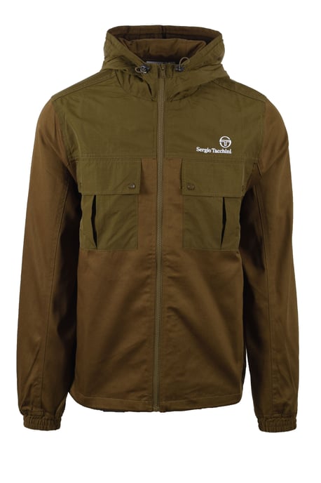 SERGIO TACCHINI CALISTI HOODED JACKET DARK OLIVE - Image 1