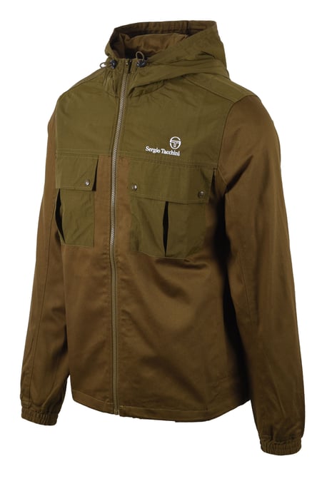 SERGIO TACCHINI CALISTI HOODED JACKET DARK OLIVE - Image 2