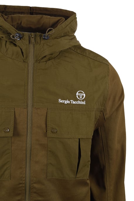 SERGIO TACCHINI CALISTI HOODED JACKET DARK OLIVE - Image 3