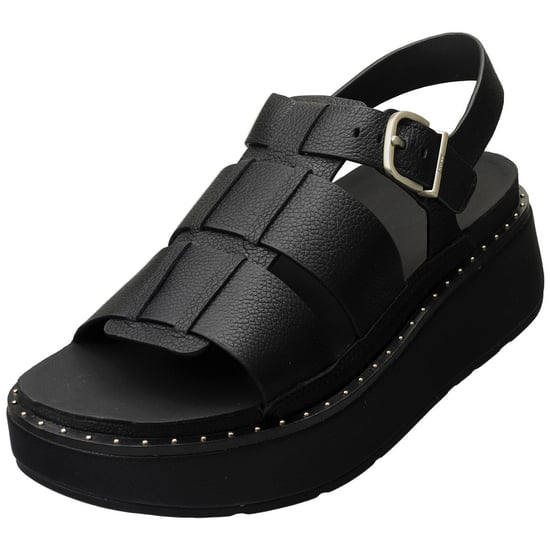 FitFlop GEN-FF Max Fisherman Tumbled Leather Dames Zwarte Sandalen - Image 2