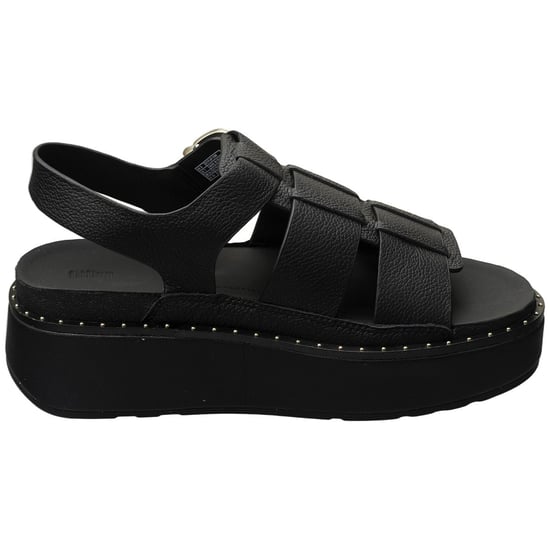 FitFlop GEN-FF Max Fisherman Tumbled Leather Dames Zwarte Sandalen - Image 5