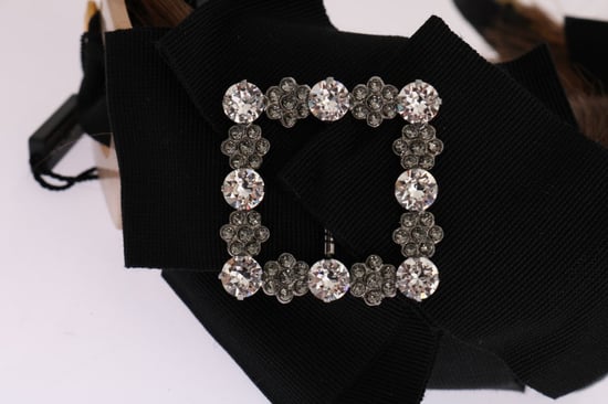 Dolce & Gabbana Clear Crystal Brown Hair Women's Headband - Image 5