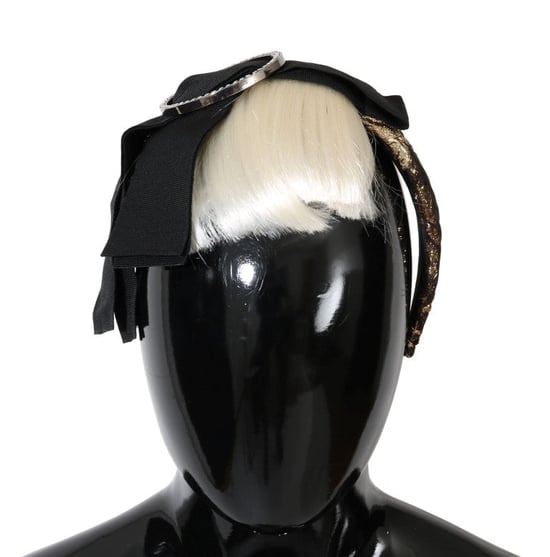 Dolce & Gabbana Black Crystal White Diadeem dameshoofdband - Image 2