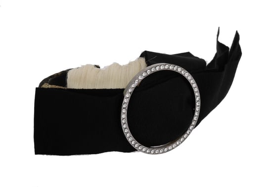 Dolce & Gabbana Black Crystal White Diadeem dameshoofdband - Image 4