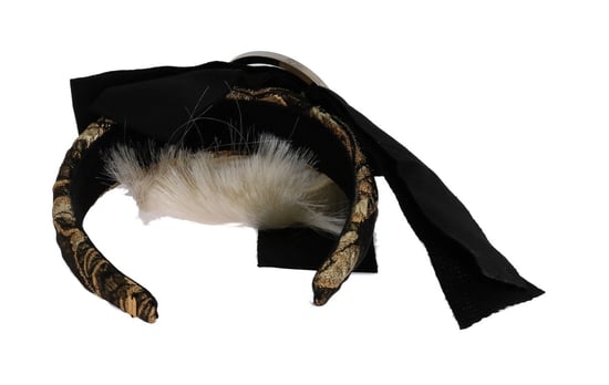Dolce & Gabbana Black Crystal White Diadeem dameshoofdband - Image 5