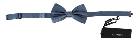 Dolce & Gabbana Blue 100% zijde verstelbare nekpapillon boog herenbindingen - Image 1
