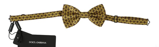 Dolce & Gabbana Geel Patroon Silk verstelbare nek herenbind - Image 2