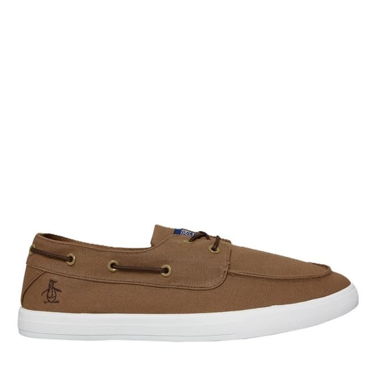 Penguin Zeeman Canvas Heren Tan Veterschoenen - Image 1