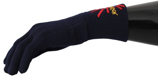 Dolce & Gabbana Blue #Dmen'slondon geborduurde wollen herenhandschoenen - Image 2