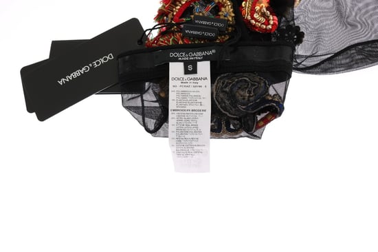 Dolce & Gabbana Elegante Versierde Kristallen Dameskousen - Image 5