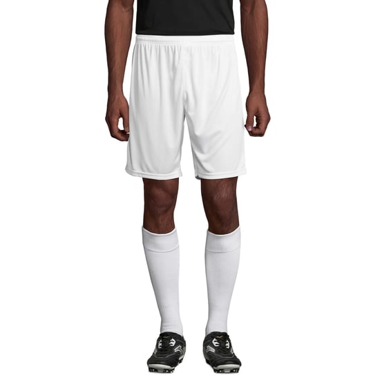 SOLS Unisex Basis San Siro 2 Shorts voor volwassenen (Wit) - Image 1