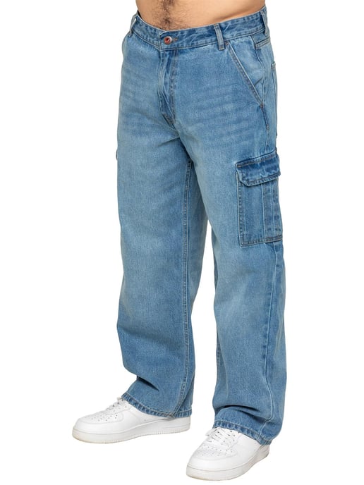 Enzo Milano | Heren Cargo Jeans met Wijde Pijpen - Image 1